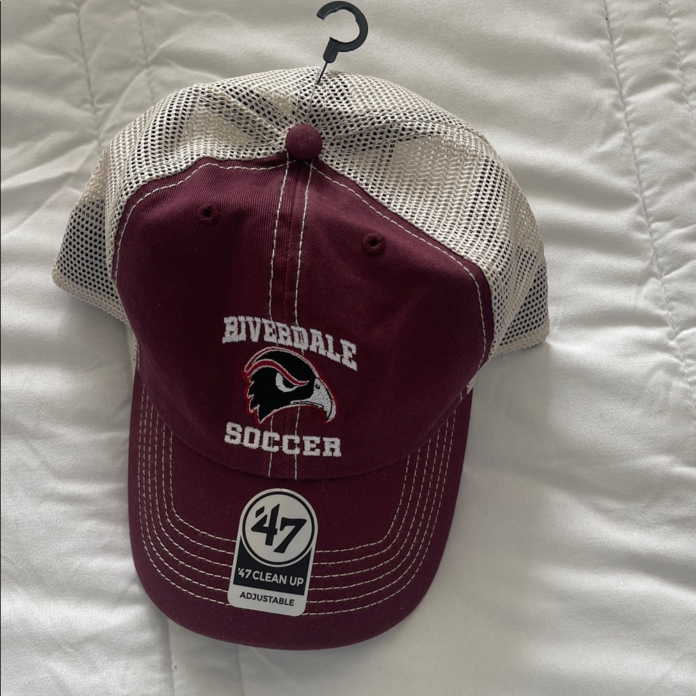 47 Brand Maroon and White Riverdale Soccer Cap